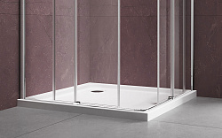 Душевой уголок Dice VSS-4D100CL, 1000*1000, хром, стекло прозрачное, , шт