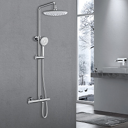 Душевая стойка Desire VSFS-1D0TCH термостатическая без излива, 25см верх душ, хром, , шт