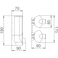Дозатор жидкого мыла, хром 760ml HB407-1