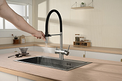 Смеситель для кухни Vincea VKF-120CH, хром, , шт