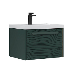 Тумба подвесная Gleam 60.1Y, зеленый камень/дуб вотан (78857(60))