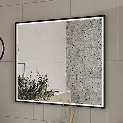 Зеркало Lago LED 80 черный