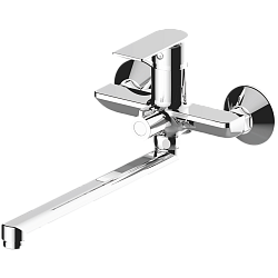 Смеситель для ванны, длинный излив, латунь, хром HB22505