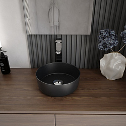 Corpa Nera Bosso/Боссо раковина  накладная D31, черный матовый