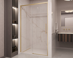 Душевая дверь Stella VDS-1ST110CLG, 1100, брашированное золото, стекло прозрачное, , шт
