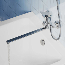 Смеситель для ванны с длинным изливом Pragma Teiden, хром, TDN3.CFBL.012