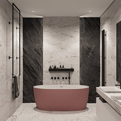 Corpa Nera Bosso/Боссо ванна акриловая отдельностоящая 170х76х58, синий матовый