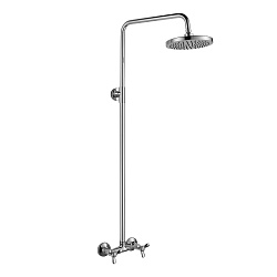 Душевая система с верхним душем Ø20 см, регулируемая высота 0,86~1,5м, латунь/хром, Q02-44