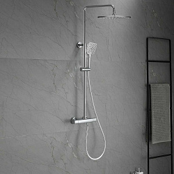 Душевая стойка Next VSFS-1N0TCH термостатическая без излива, 25см верх душ, хром, , шт