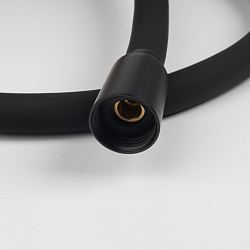 Шланг для душа, черный матовый, силиконовый, 1,2м, Optima Home, IDDIS, OPH12BLi19