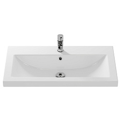 Раковина встраиваемая: COMO 80, 1 отв., белый