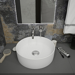 Corpa Nera Bosso/Боссо раковина  накладная D41, белый матовый