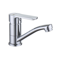 plus GRACE Смеситель для раковины с поворотным изливом, высота излива 7 см, длина 13 см, латунь/хром