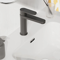 Смеситель для раковины Pragma Olako, матовый черный, OLK3.BFWL.016