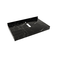 Corpa Nera Grossi/Гросси столешница 80 под раковину керамогранит, черный мрамор