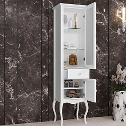 Пенал Opadiris Лаура, цвет белый без патины, левый