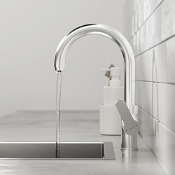 Смеситель для кухни с каналом для фильтрованной воды Pragma Melpul, матовый хром, MEL7.M1JF.026