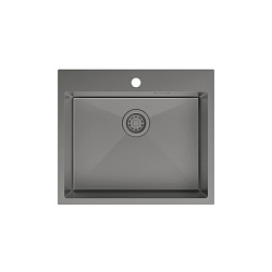 Мойка, нерж. сталь, графит, 590*510, Haze, IDDIS, HAZ59GMi77