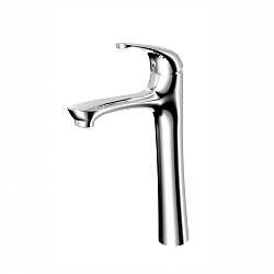 Cмеситель для раковины с высоким монолитным изливом, хром, S0709C