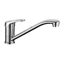 Смеситель для кухни с поворотным изливом, высота излива 13 см, длина 23 см, латунь/хром LM3104C