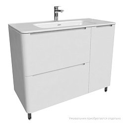 Тумба напольная, белая, 100 см, Edifice, IDDIS, EDI10WFi95. Ум.0101000i28