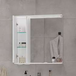 Зеркало-шкаф Lake 70 левое (белый)