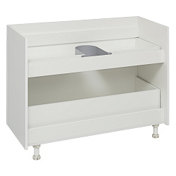 Тумба /2 ящ/напольная/белый/раковина Прима (100см) Olivia/AQUA DE MARCO