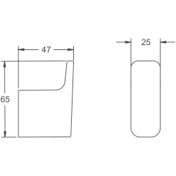 Крючок, белый B91005-1