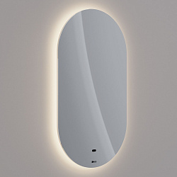 Зеркало Lemark OLSA 55х100 см овальное с интерьерной подсветкой, с подогревом