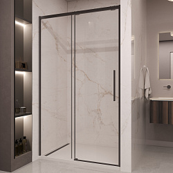 Душевая дверь Stella VDS-1ST160CLB, 1600, черный, стекло прозрачное, , шт