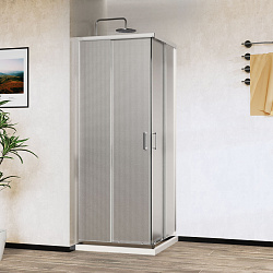 Душевой уголок City VSS-5CT8010MT, 1000*800, хром, стекло текстурное, , шт