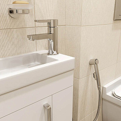 Смеситель для умывальника с гигиеническим душем, Sena, IDDIS, SENSB00i08