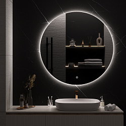 Зеркало/LED-подсветка/круглое (120см)/сенсор.выключатель Milan/AQUA DE MARCO