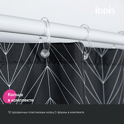 Штора для ванной, 200x180 см, Полиэстер, IDDIS, BB05P18i11