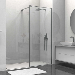 Душевая перегородка Walk-In VSW-1HS800CLGM, 800*2000, вороненая сталь, стекло прозрачное, , шт