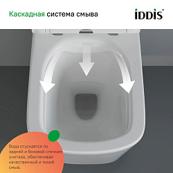 Комплект 3в1: подвесной унитаз Bild, инсталляция и клавиша смыва, IDDIS, BASBI01i73