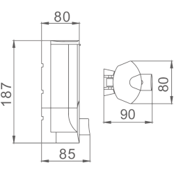 Дозатор жидкого мыла, хром 400ml HB407