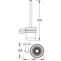 Ёршик (круг), черный матовый B90110