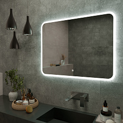 Зеркало/LED-подсветка (89см*68,5см)/сенсор.выключатель Maroni/AQUA DE MARCO