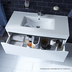 Тумба напольная, белая, 100 см, Cloud, IDDIS, CLO10WFi95