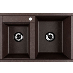 Мойка кух ДЕЛИЯ 78 DBL кофе