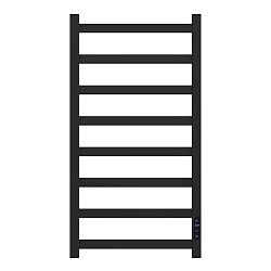 Полотенцесушитель электрический Point Атлант PN18848B П8 400x800, диммер справа, черный