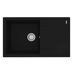 IMANDRA 840 Мойка кухонная из кварцгранита цвет: антрацит  комплектация: крепеж, сливная арматура с