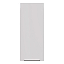 Полупенал Lemark BUNO 35 см подвесной, 1 дверный, правый, цвет планки: Серый, цвет корпуса, фасада: