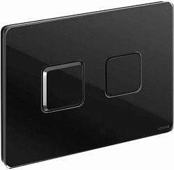 Вывод Кнопка ACCENTO SQUARE для AQUA 50 пневматическая стекло черный