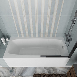 Ванна акриловая Vincea VBT-2S170-LG с ножками 1700*750*440, пристенная, цвет белый, , шт