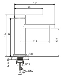 Смеситель для раковины, золотой, B10813-5