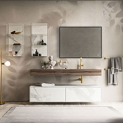 Зеркало LED VLM-3VN800B 800х600 c сенсорным выключателем и диммером, , шт