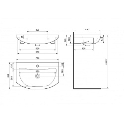 Только с тумбой! Умывальник Балтика 70