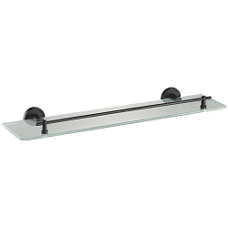 Полка стеклянная 1- ярус, черный HB8707